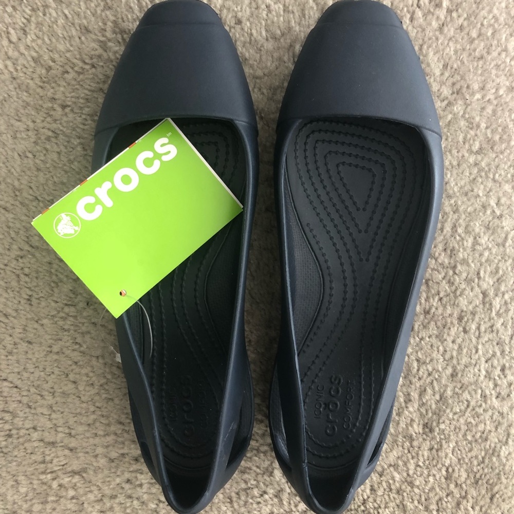 Crocs Sienna Comfort Flats (Navy)